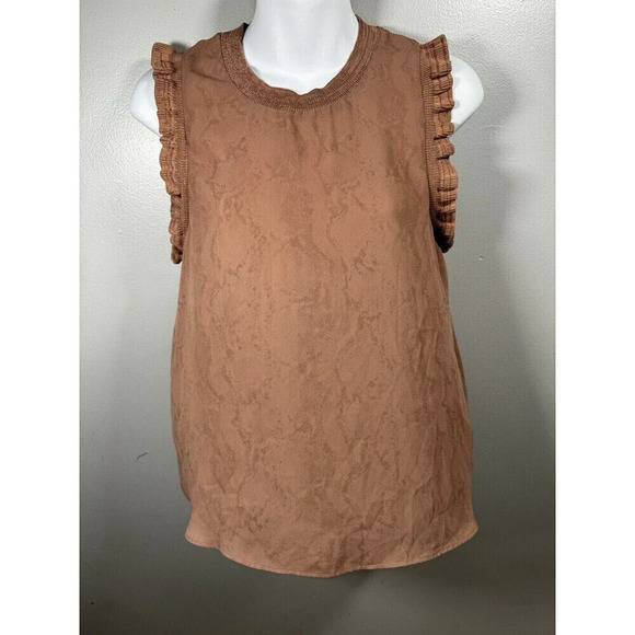 Anthropologie Current Air Sleeveless Top Small Mauve Color - Picture 1 of 9